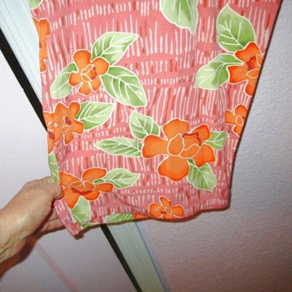 Tahiti Reef Wide Leg Pants Size 3X Pockets Elastic Waist Pull On High Rise Crop - Picture 5 of 11